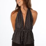 Top Dazzly Plumeti Negro
