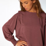 Blusa Viscosa Volantes Uva