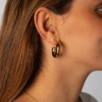 Pendientes C Aro Dorado