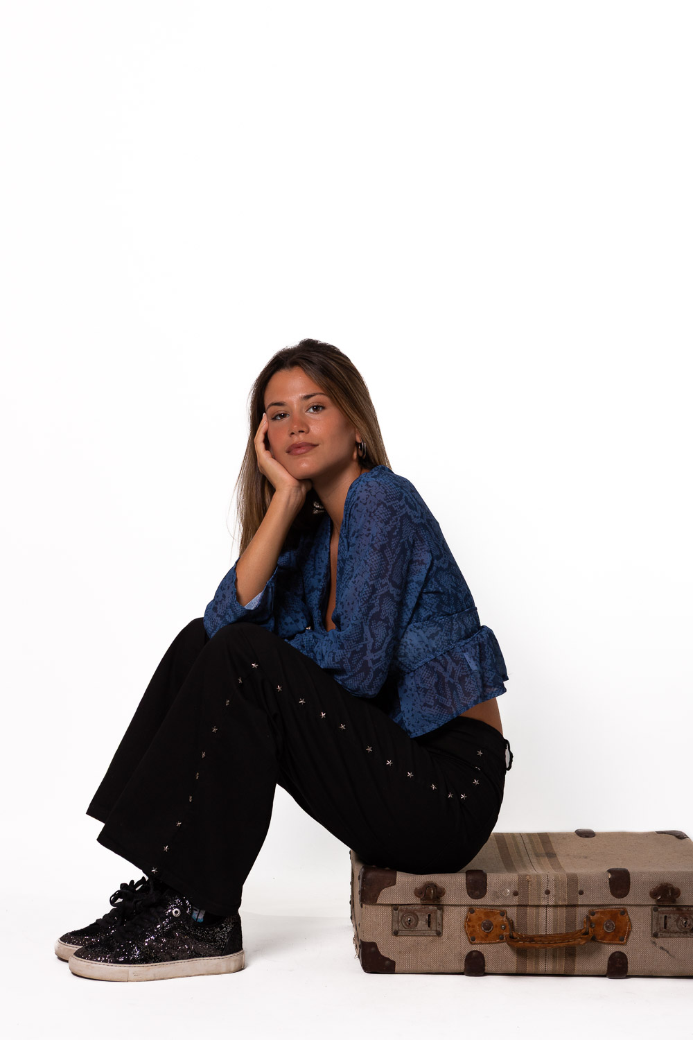 Pantalón Stars Cremallera Negro