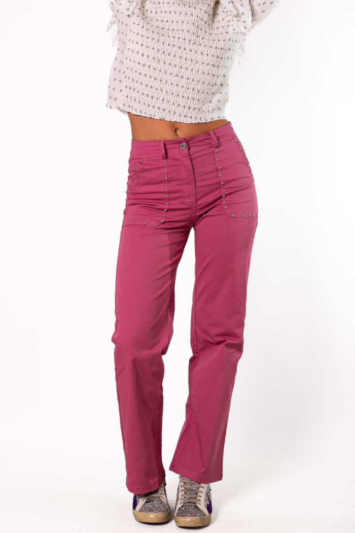 Pantalón Tachuelas Front & Back Blush