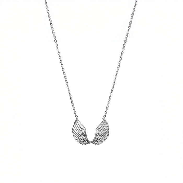 Collar Alas Plateado