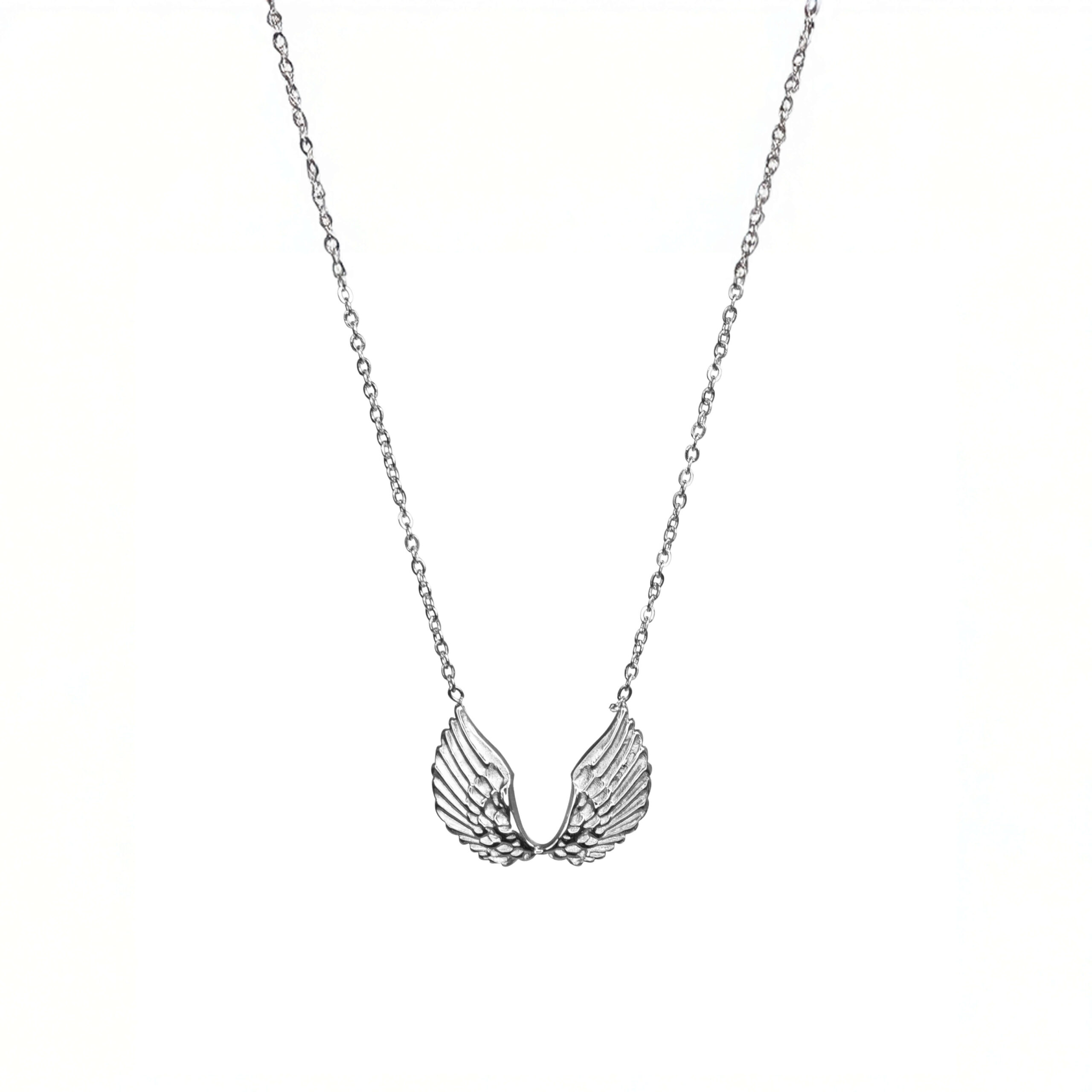 Collar Alas Plateado