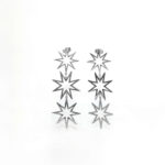 Pendientes Largos Bang Plata