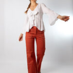 Pantalón Tachuelas Sunlight Teja - XS, Naranja
