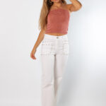 Pantalón Tachuelas Sunlight Blanco - XS, BLANCO