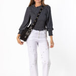Blusa Nido Abeja Entallada Gris