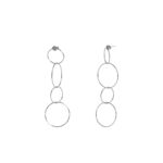 Pendientes Hoops Plateado