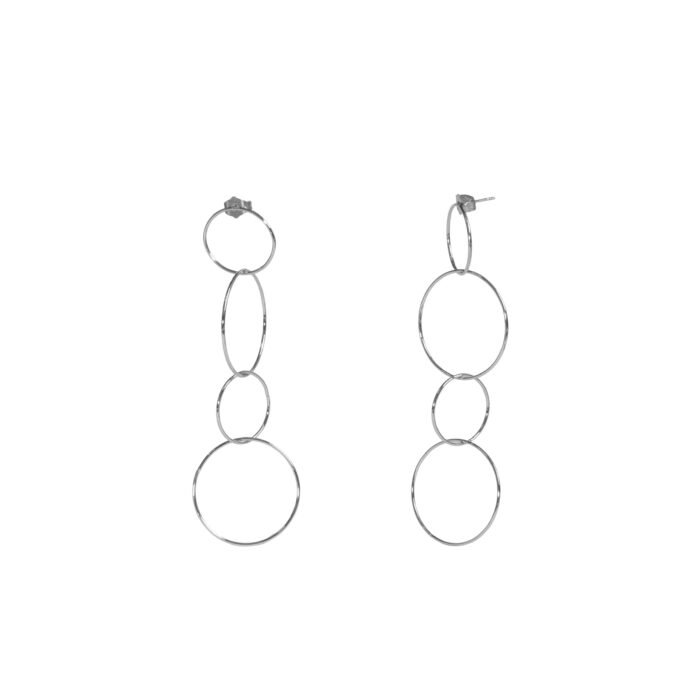 Pendientes Hoops Plata
