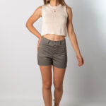 Short Botones Gris - GRIS, XS