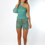 Short Tachuelas Back Verde - VERDE, XS
