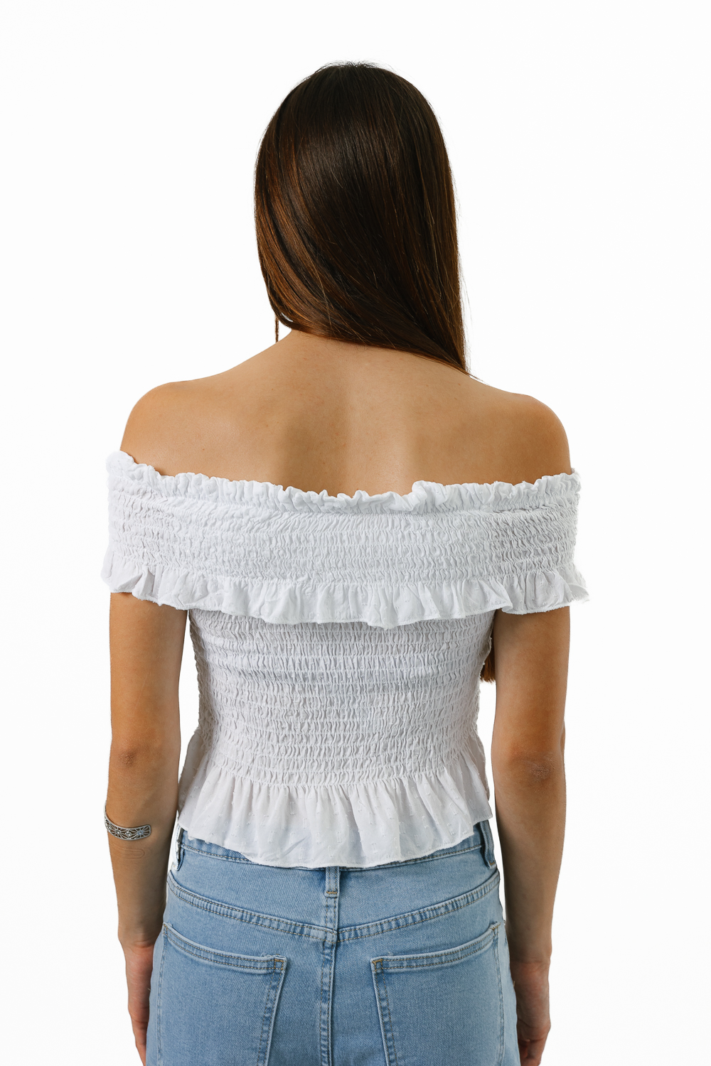 Top Bardot Blanco