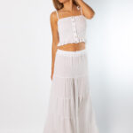 Falda Ibiza Brillo Blanco