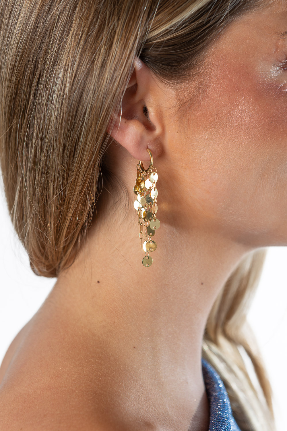 Pendientes Midnight Dorado
