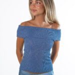 Top Sandy Brillo Azul