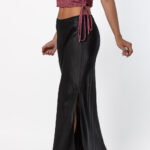 Falda Street Style Raso Negro