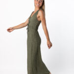 Vestido Largo Viscosa Verde