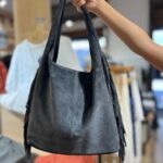 Bolso Muse Flecos Gris