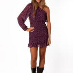 Vestido Asimétrico Illusion Uva