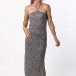 Vestido Halter Bohemian Gris