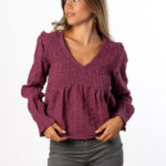 Blusa My Way Diplo Berenjena
