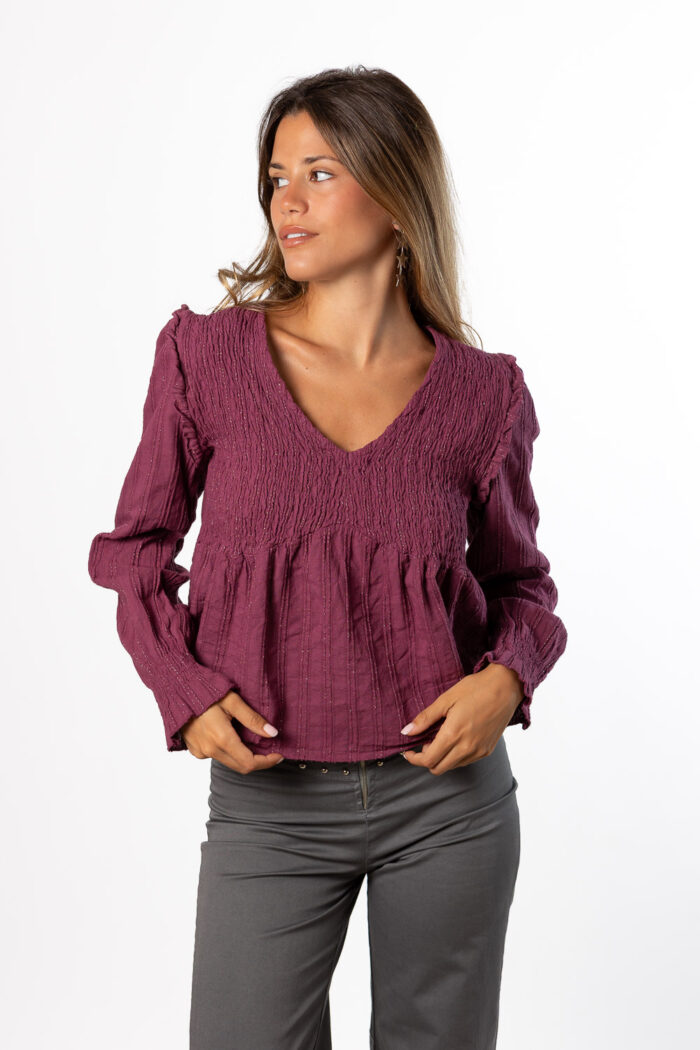 Blusa My Way Diplo Berenjena