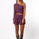 Falda Volantes Shadows Uva