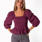 Blusa Bardot Diplo Uva