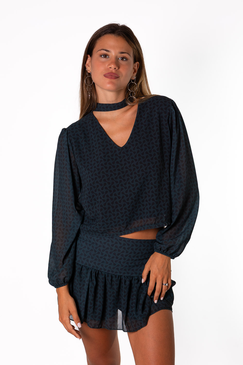 Blusa Gasa Magnetic Verde