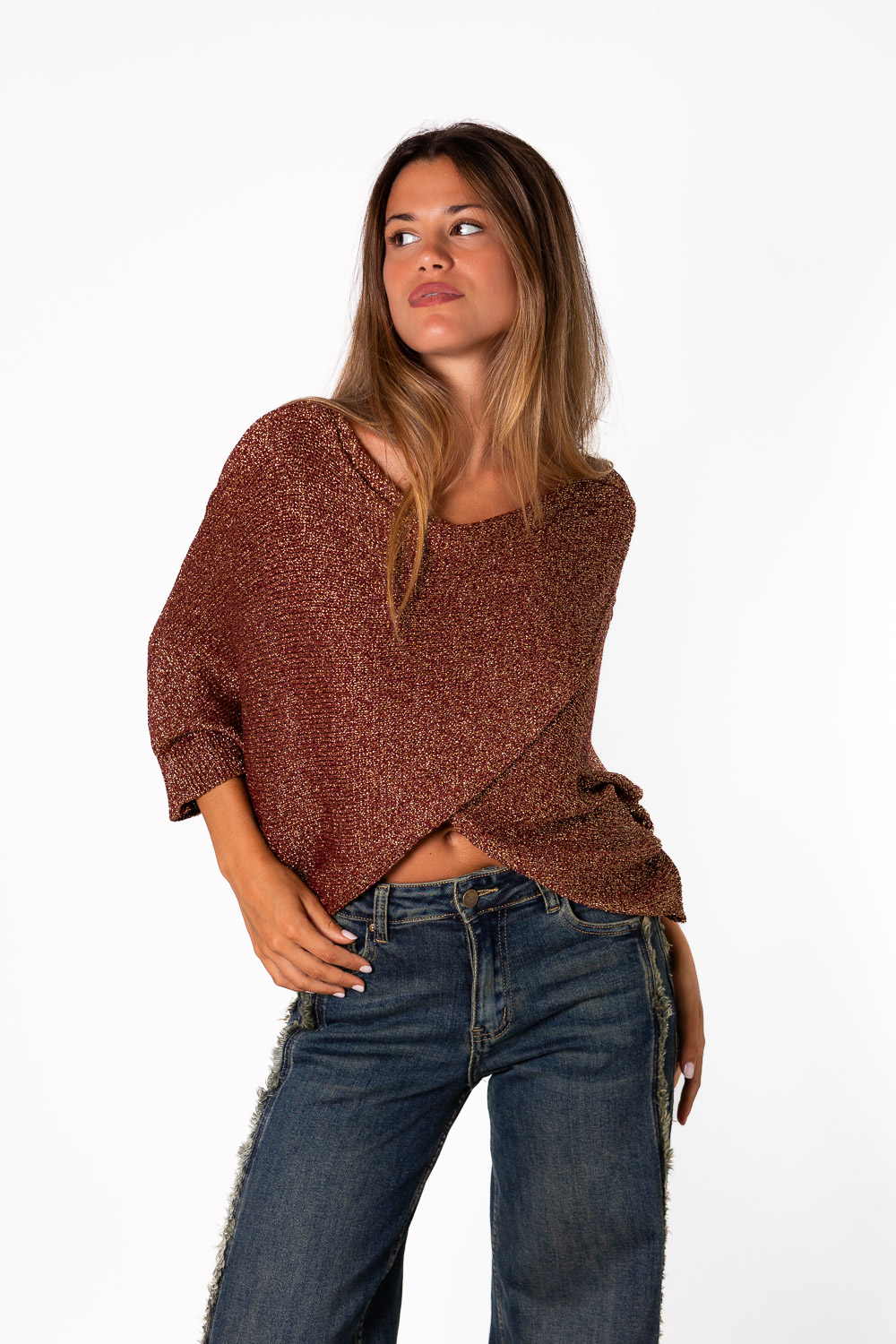Jersey Capa Lúrex Cobre