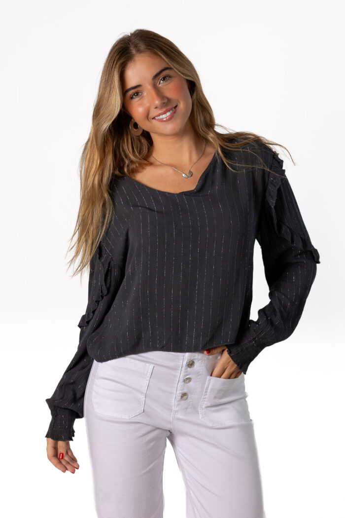 Blusa Diplo Bambula Gris