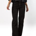 Pantalón Tachuelas Starlight Negro - S, NEGRO