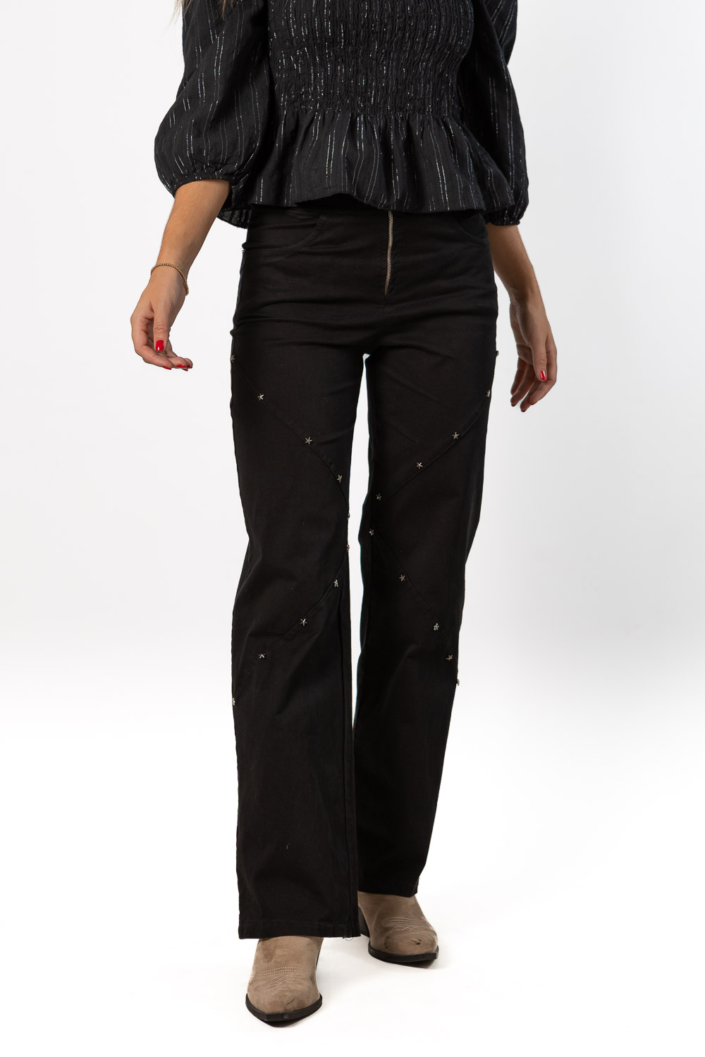 Pantalón Tachuelas Starlight Negro