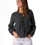 Blusa Cerrada Lazada Gris