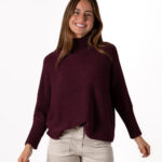Jersey Cuello y Puños Vino