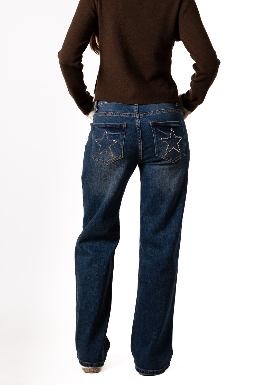 Vaquero Estrellas Strass Azul