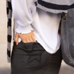 Mini Falda Tachuelas Star Gris - M, GRIS