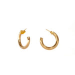 Pendientes Aro Básico Abierto Dorado
