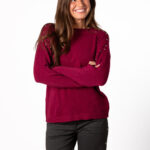 Jersey Cerrado Tachuelas Magenta