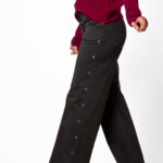 Pantalón Basic Anillas Gris - S, GRIS