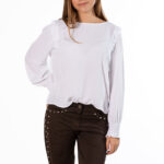 Blusa Viscosa Volantes Blanco