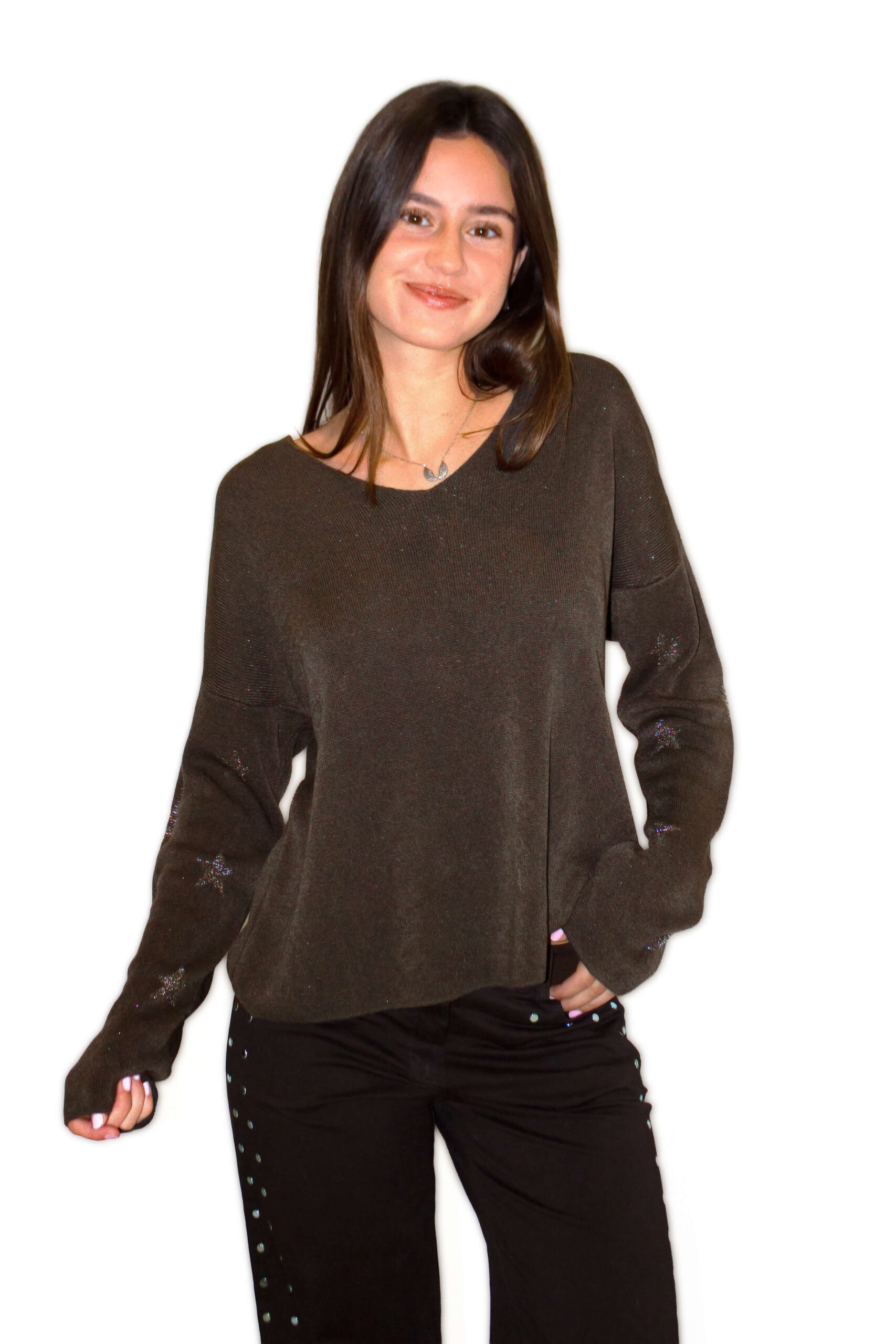 jersey marron estrellas