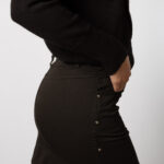 Falda Tachuelas Laterales Negro - XS, NEGRO