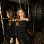 Top Bardot Mirror Negro