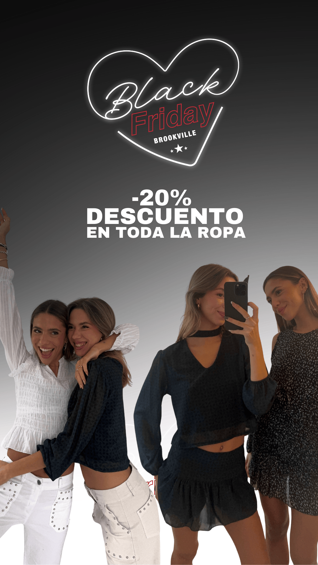 Black Friday Brookville Shop_Rocpa chicas jóvenes con descuento