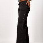 Pantalón Basic Anillas Gris - S, GRIS