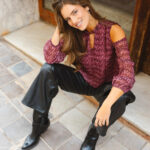 Blusa Softly Burdeos