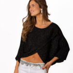 Jersey Capa Lúrex Negro