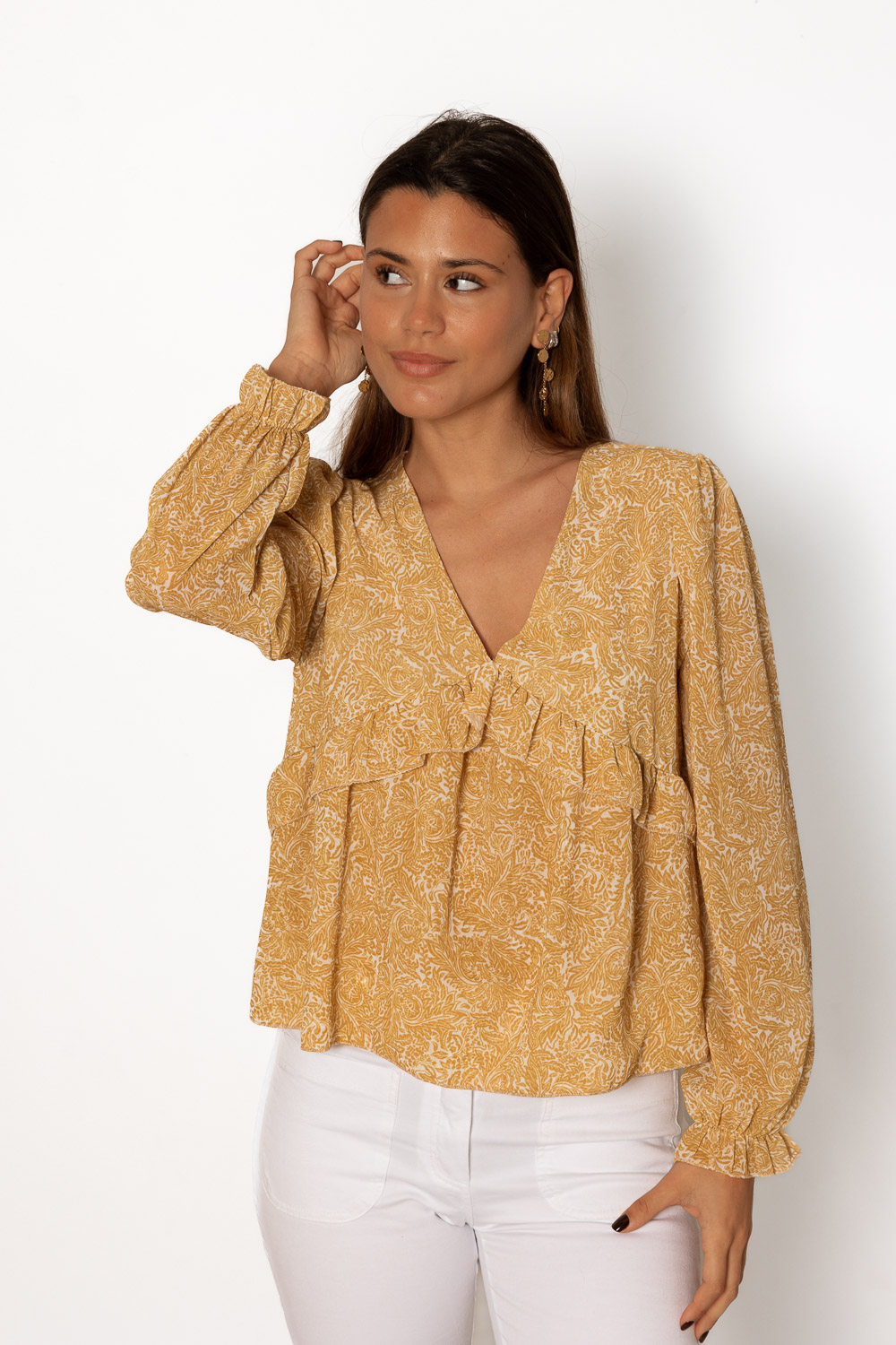 Blusa All Time ocre 1010 Ropa Casual Primavera Brookville