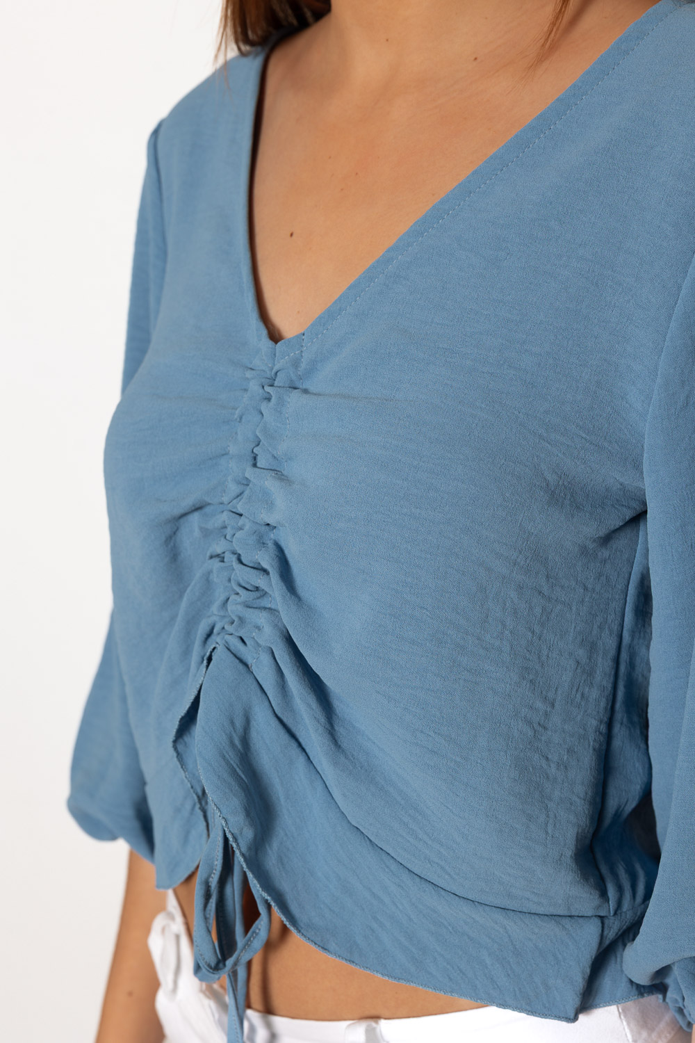 Blusa Freedom Azul 1131 Ropa Casual Primavera Brookville